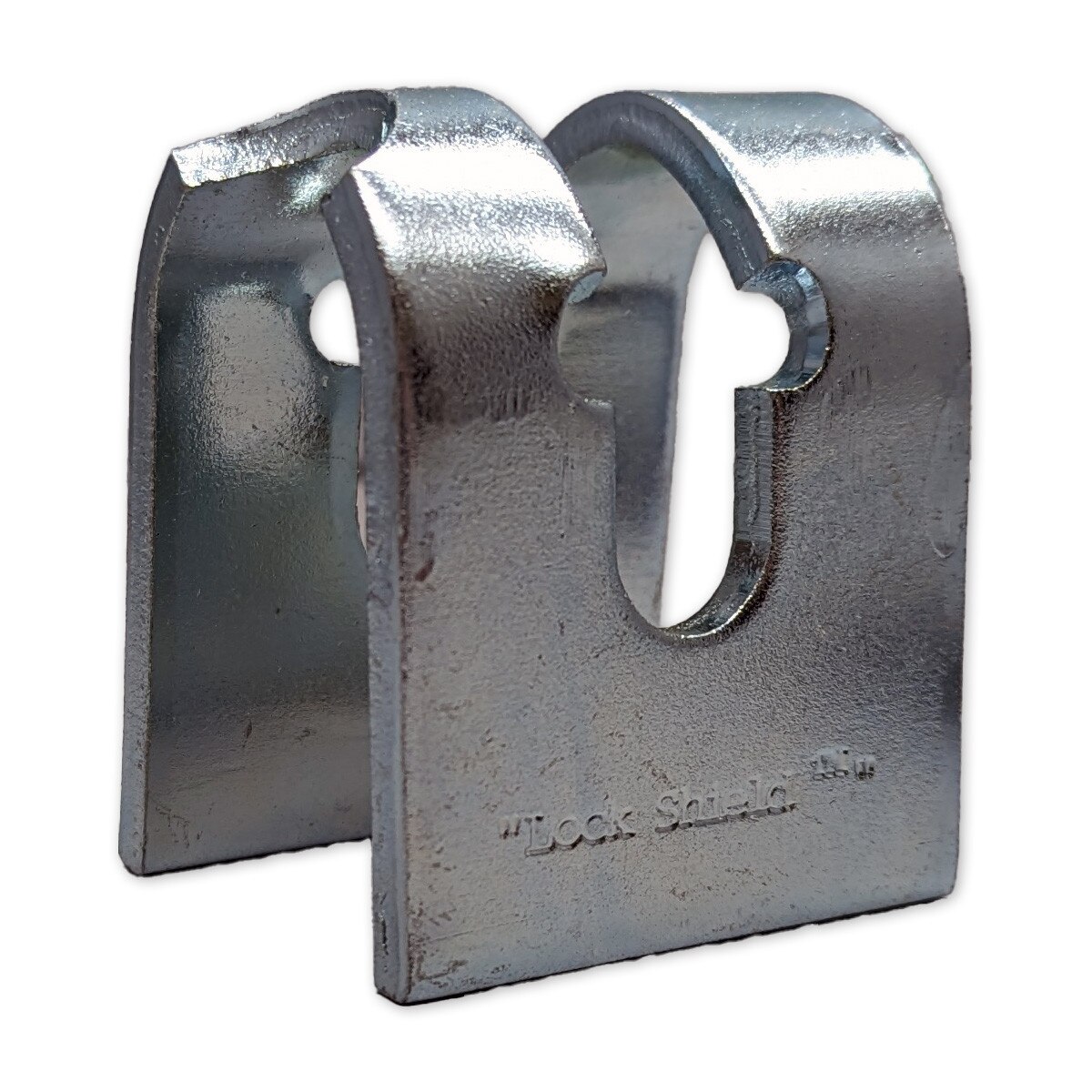 steel lock shield to protect lock